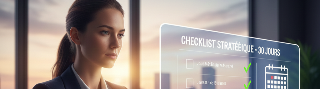 Création d’entreprise : la checklist stratégique de vos 30 premiers jours